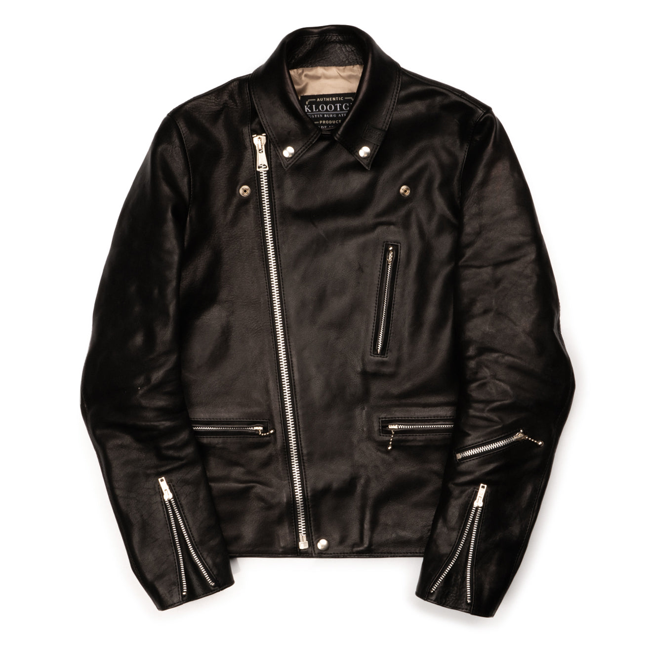 QUENCHLOUD cow leather blouson jacket